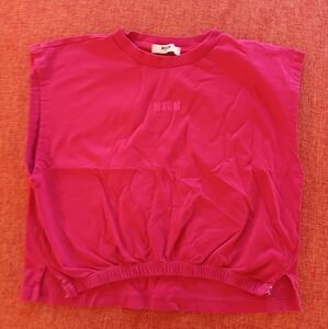 Msgm girls  size 12 cropped t shirt